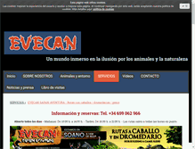 Tablet Screenshot of evecansafariaventura.com